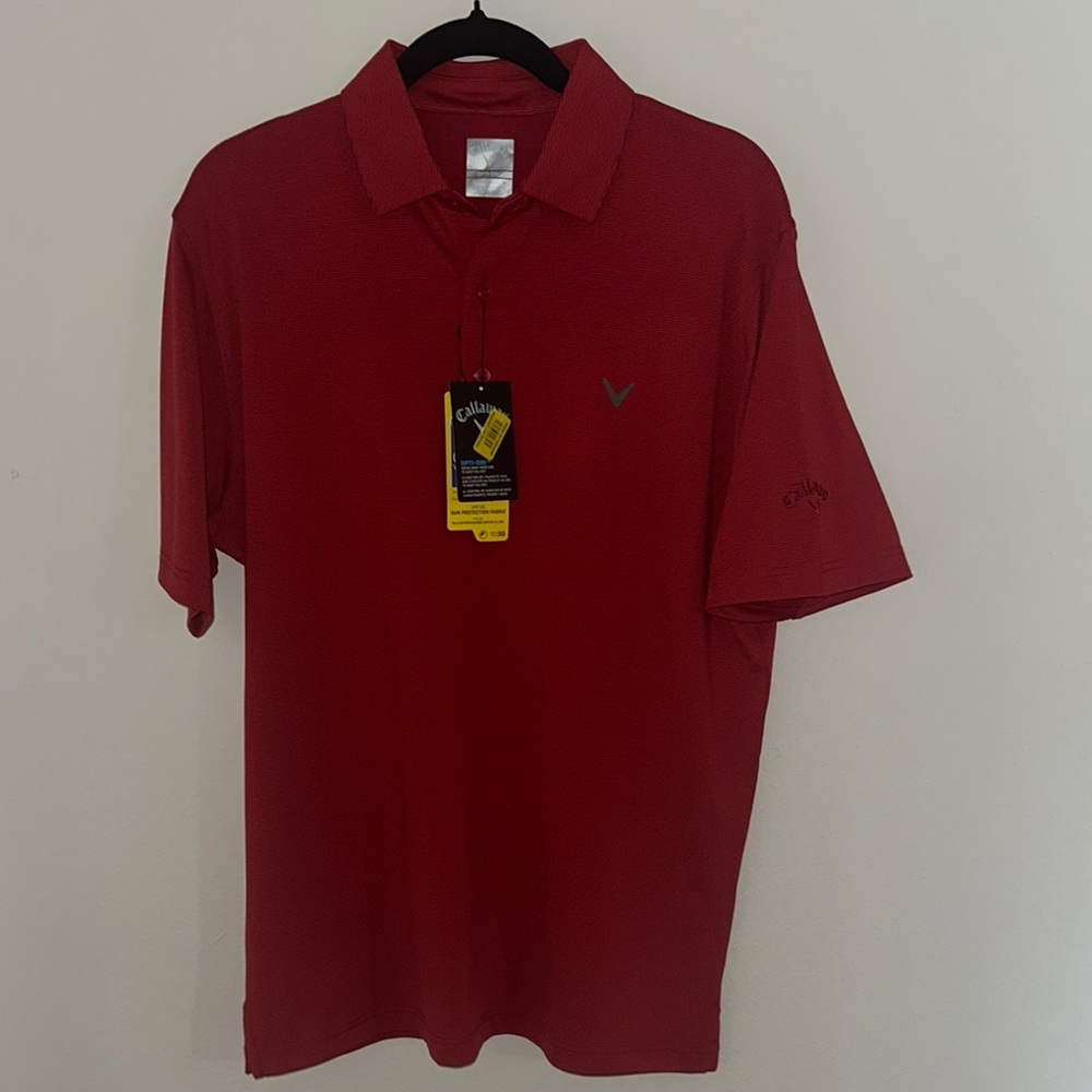 Callaway Red Polo Shirt Classic Style